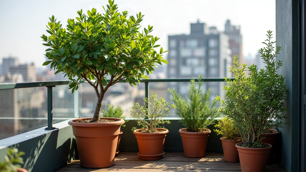Advanced Air-Pruning Techniques for Potted Bay Laurel on Rooftops